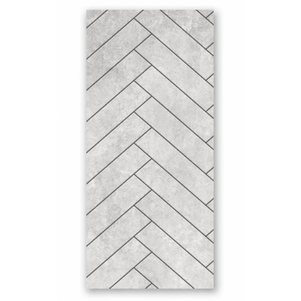 Chevron Grey Matt Wall Panel | 1000mm x 2.4m x 10mm