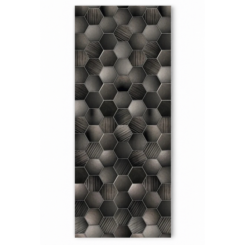 Hexagon Dream Anthracite Grey Modern Wall Panel | 1000mm x 2.4m x 10mm