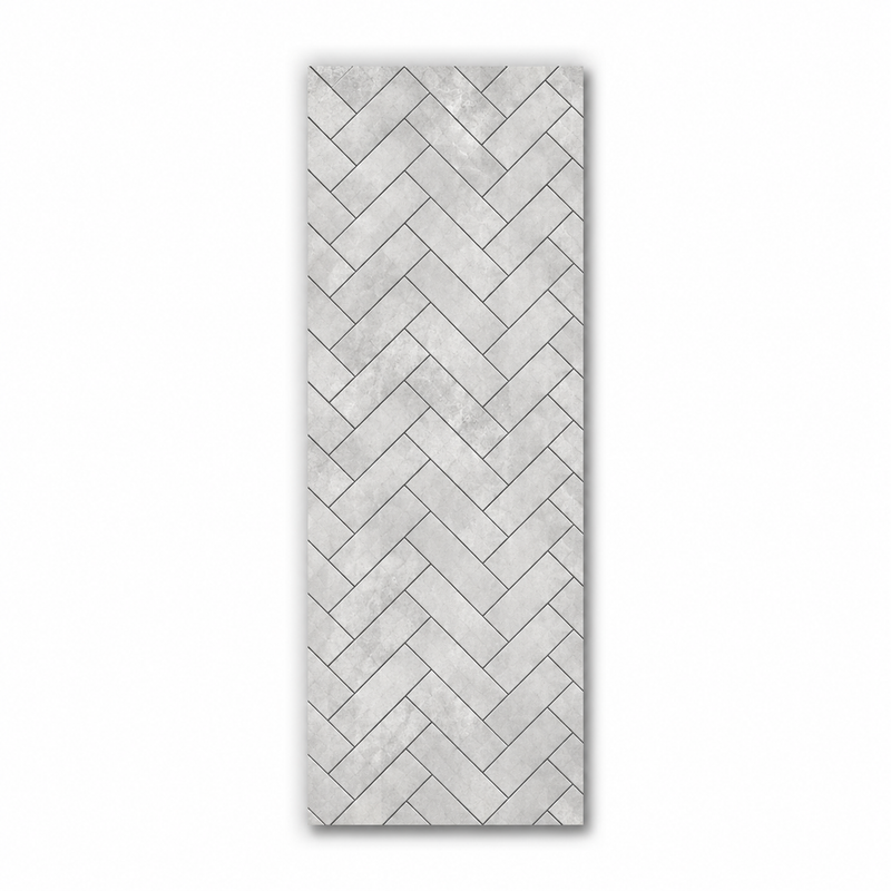Chevron Grey Matt Wall Panel | 1000mm x 2.4m x 10mm