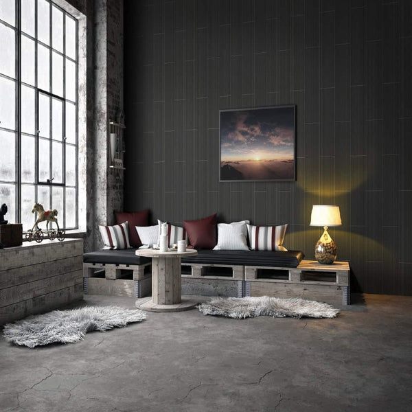 Havana Dark Brown Tile Effect Wall Panel | 250mm x 2.6m x 8mm (Pack of 4) - installed