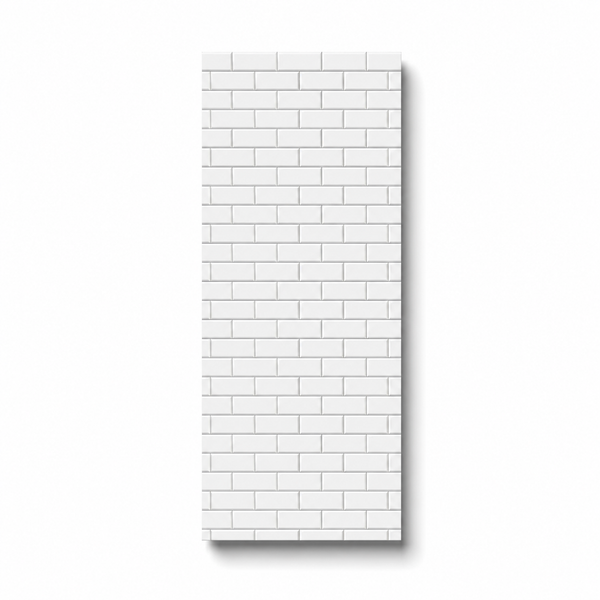 London Tile White Wall Panel | 250mm x 2.6m x 8mm (Pack of 4)