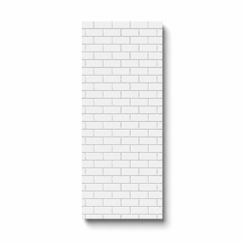 London Tile White Wall Panel | 250mm x 2.6m x 8mm (Pack of 4)