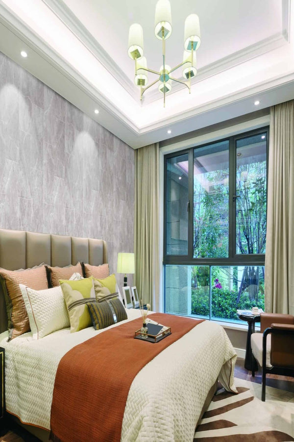 Sandstone Grey Wall Panel | 400mm x 2.6m x 8mm (Pack of 4) - installed