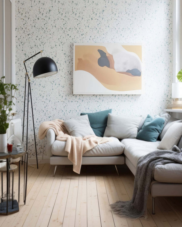 White Sparkle Wall Panel | 1000mm x 2.4m x 10mm - installed