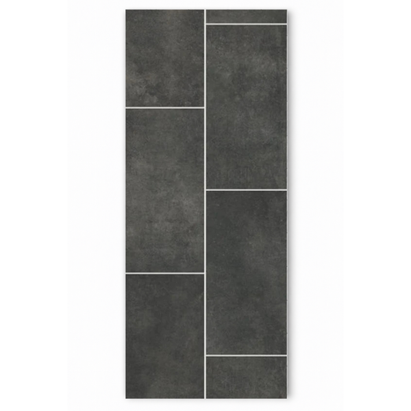 Klassic Tile Graphite Matt Wall Panel | 250mm x 2.6m x 8mm (Pack of 4)