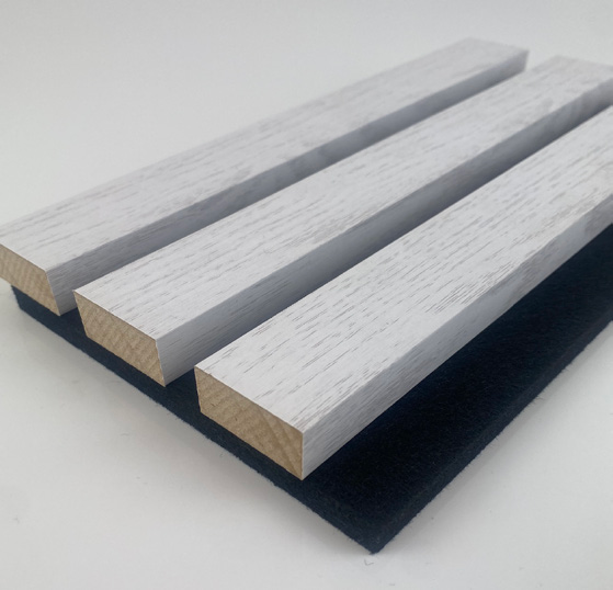 Lite Acoustic Slat Wall Panel | 600mm | Silver Birch - installed