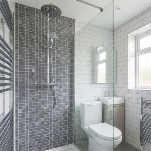 Midnight Mosaic Blue | 8mm X 250mm X 2.6m - installed