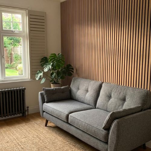 Standard Slat Wall Panel | 600 x 2400mm | Natural Oak