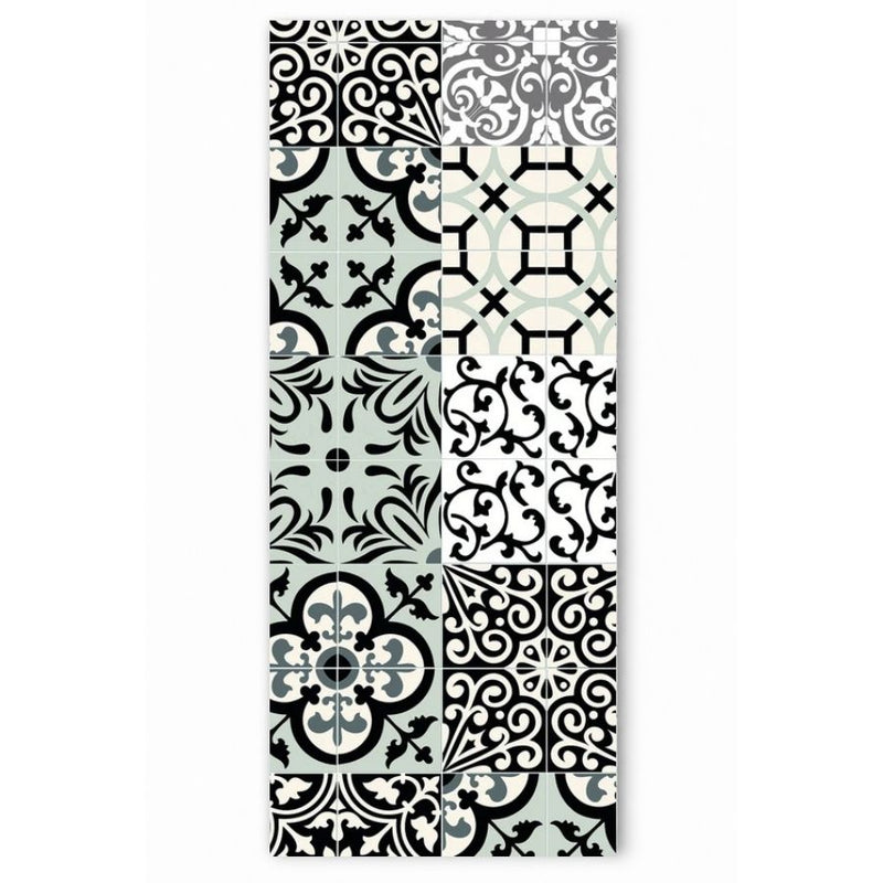 Patchwork Black Matt Wall Panel | 1000mm x 2.4m x 10mm