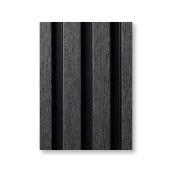 Aqua Slat Wall Panel | Waterproof Acoustic | Charcoal - installed