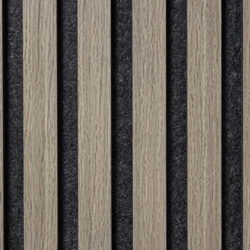 Premium Acoustic Panel | 300mm | Grey Oak - installed