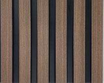 Sulcado Soundproof Wall Panel | Walnut - installed