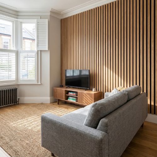 Standard Acoustic Slat Wall Panel | 600mm | Light Ash
