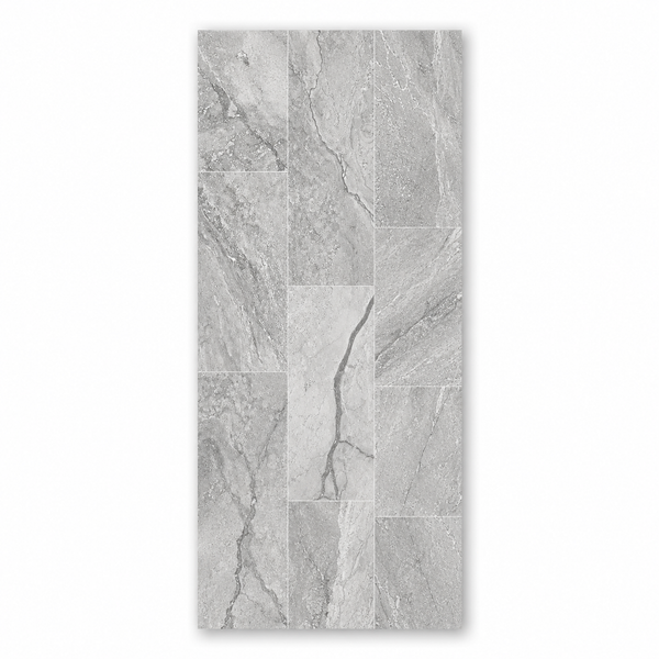 Trezzano Grey Stone Effect Wall Panel | 400mm x 2.6m x 8mm (Pack of 4)
