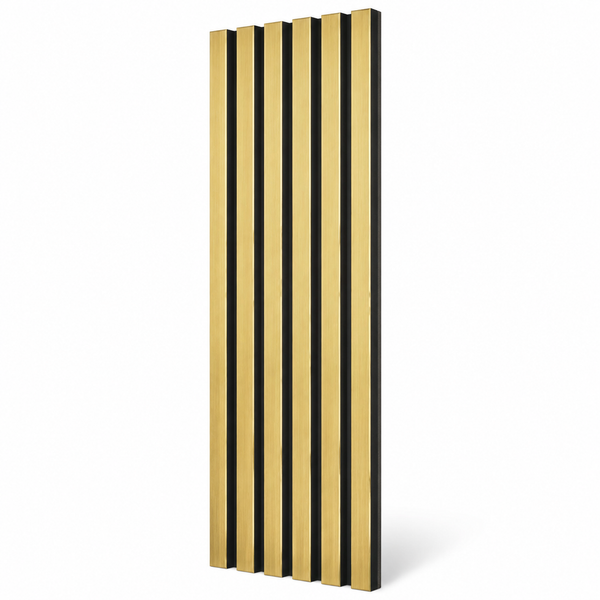 Standard Acoustic Slat Wall Panel | 600mm | Gold Metallic