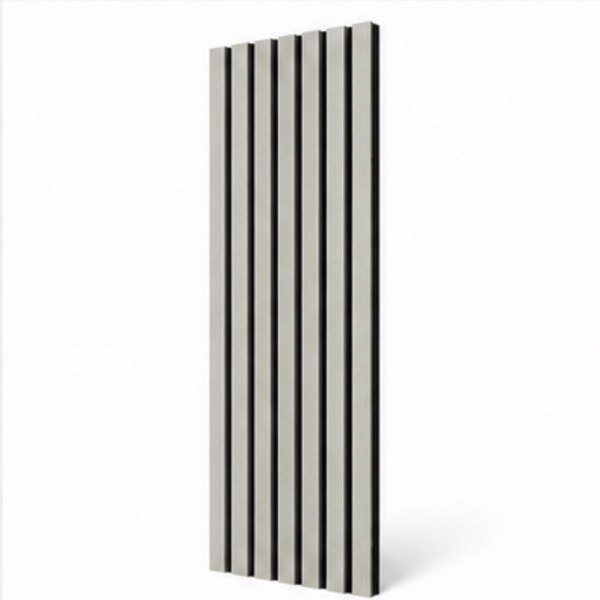 Sulcado Lite Acoustic Slat Wall Panel in Grey Oak – 600mm acoustic wood slat wall panelling