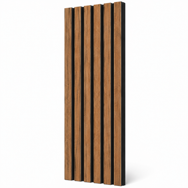 Aqua Slat Wall Panel | Waterproof Acoustic | Rustic Cedar