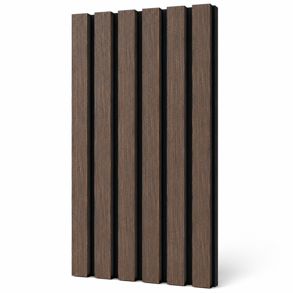 Aqua Slat Wall Panel | Waterproof Acoustic | Walnut | 18mm - installed
