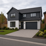 Double Embossed Anthracite Grey Wall Cladding 333mm x 5m