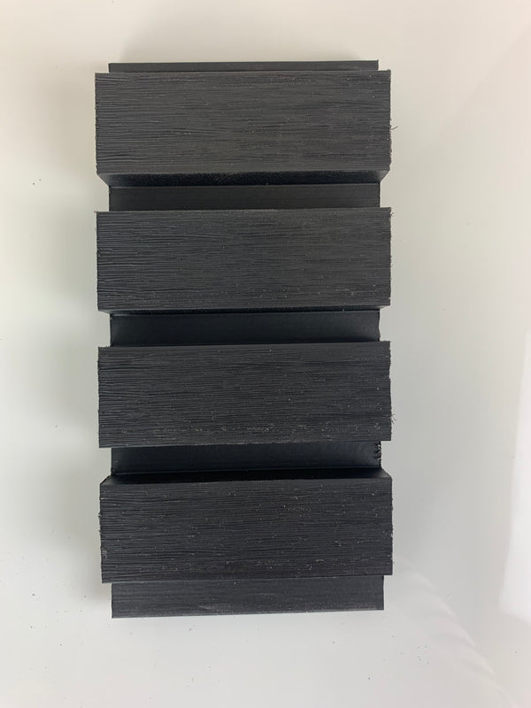 Composite Slat Cladding Panel | 3.6m | Black