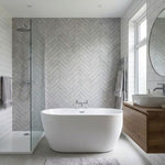 Chevron Grey Wall Panel | 250mm x 2.6m x 8mm (Pack of 4)