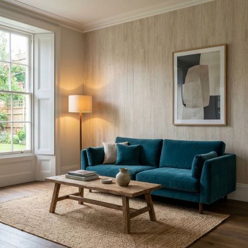 Grey Wash Wall Panel | 250mm x 2.6m x 8mm (Pack of 4) - installed