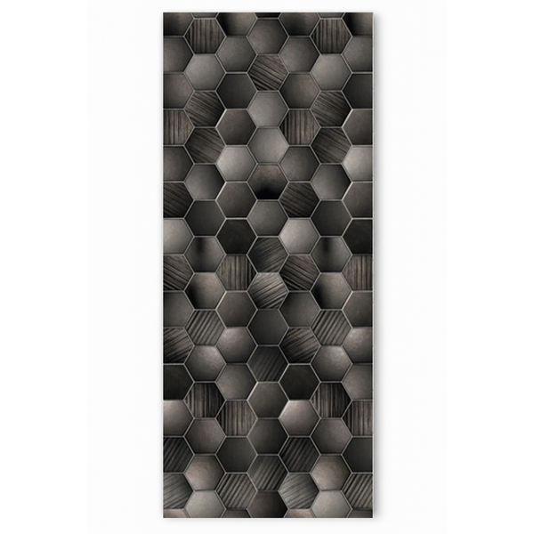 Hexagon Dream Anthracite Grey Modern Wall Panel | 1000mm x 2.4m x 10mm