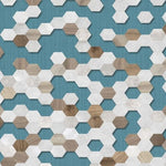 Hexagon Dream Aqua Modern Wall Panel | 1000mm x 2.4m x 10mm