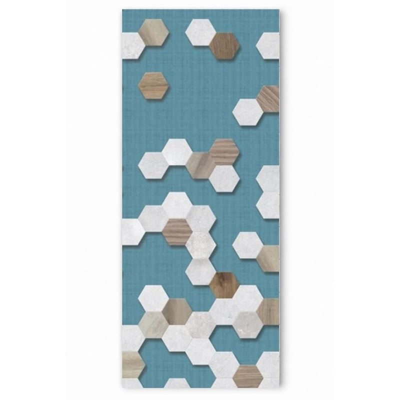 Hexagon Dream Aqua Modern Wall Panel | 1000mm x 2.4m x 10mm