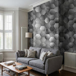 Hexagon Dream Grey Modern Wall Panel | 1000mm x 2.4m x 10mm