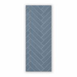 Chevron Blue Matt | 10mm X 1m X 2.4m