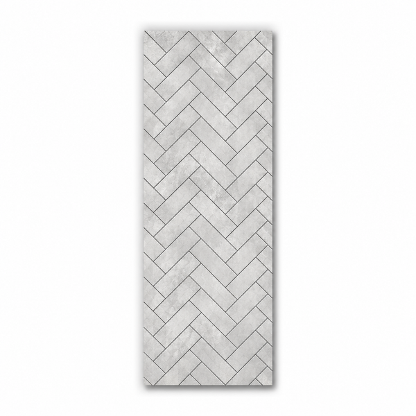 Chevron Grey Matt Wall Panel | 1000mm x 2.4m x 10mm