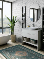 Chevron White Grey Veined Wall Panel | 250mm x 2.6m x 8mm (Pack of 4)
