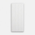 Chevron White Wall Panel | 1000mm x 2.4m x 10mm
