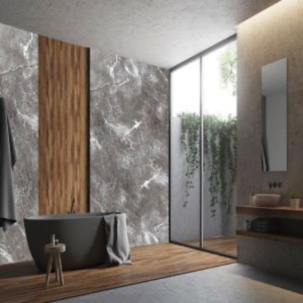 Napoli Matt Modern Wall Panel | 1000mm x 2.4m x 10mm - installed