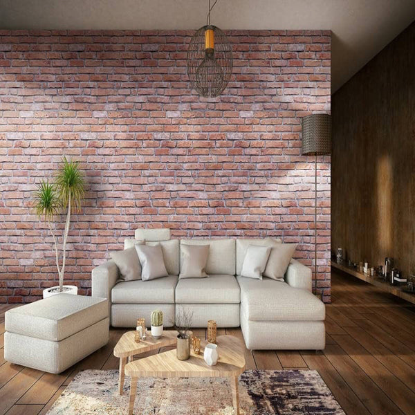 Red Brick Wall Panel | 250mm x 2.6m x 8mm (Pack of 4) - installed