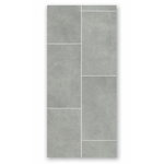 Klassic Tile Grey Matt Wall Panel | 250mm x 2.6m x 8mm (Pack of 4)