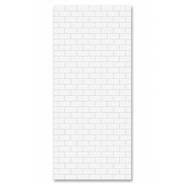 Mini metro Tile White | 8mm X 250mm X 2.6m (Pack of 4)