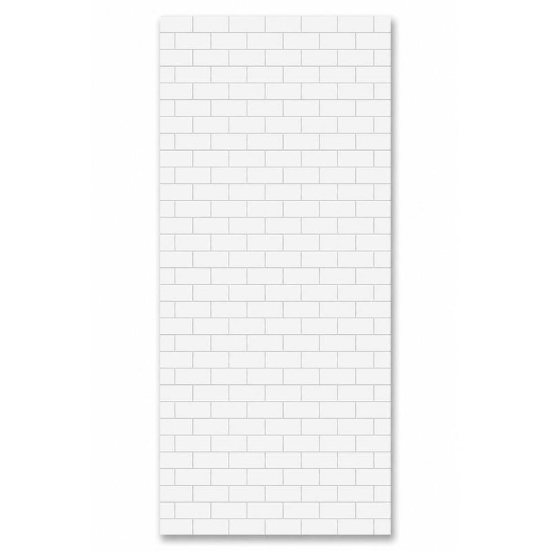 Mini metro Tile White | 8mm X 250mm X 2.6m (Pack of 4)
