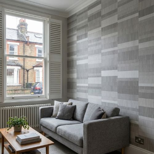 Nassau Silver Modern Wall Panel | 1000mm x 2.4m x 10mm - installed