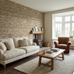 Natural Stone Beige Wall Panel | 250mm x 2.6m x 8mm (Pack of 4)
