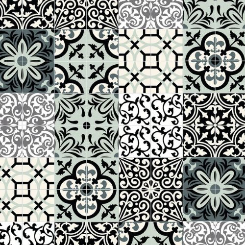 Patchwork Black Matt Wall Panel | 1000mm x 2.4m x 10mm