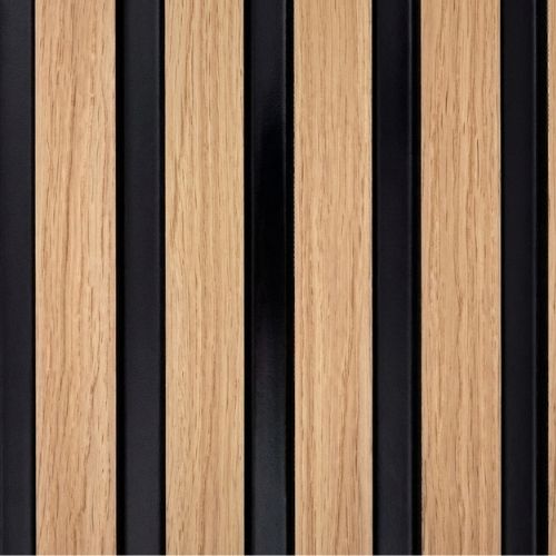 Premium Acoustic Panel | 300mm | Natural Oak - installed
