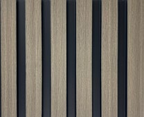 Sulcado Soundproof Wall Panel | Grey Oak - installed