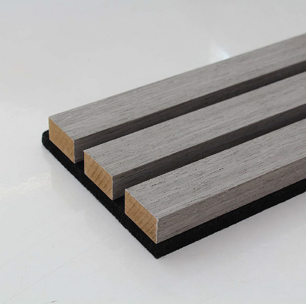 Aqua Slat Wall Panel | Waterproof Acoustic | Grey Oak | 24mm