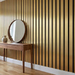 Standard Acoustic Slat Wall Panel | 600mm | Gold Metallic