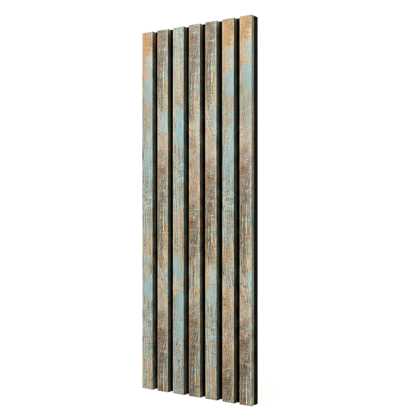 Sulcado Lite Acoustic Slat Wall Panel 2 Pack | 600mm | Rustic Blue
