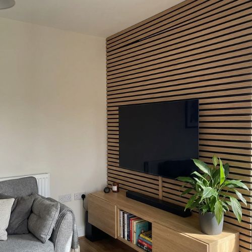 Sulcado Premium Wall Panel | Natural Oak