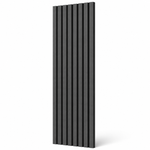 Sulcado Lite Acoustic Slat Wall Panel in Charcoal – 600mm acoustic wood slat wall panelling