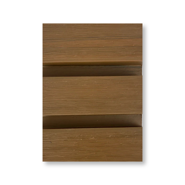 Composite Slat Cladding Panel | 2.5m | Dark Teak